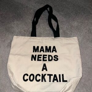 Stylish Cream Tote Bag with Black Straps